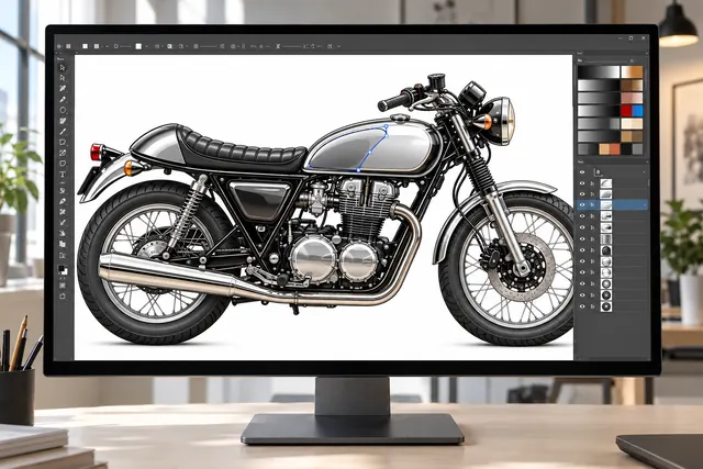 Illustrator Classic Motorcycle