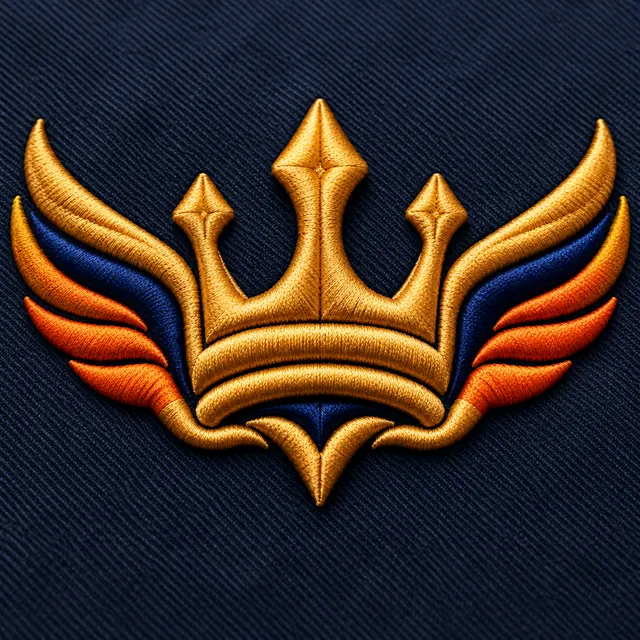 Winged Crown 3D Puff