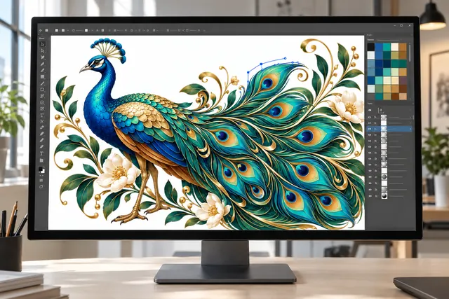 Illustrator Peacock