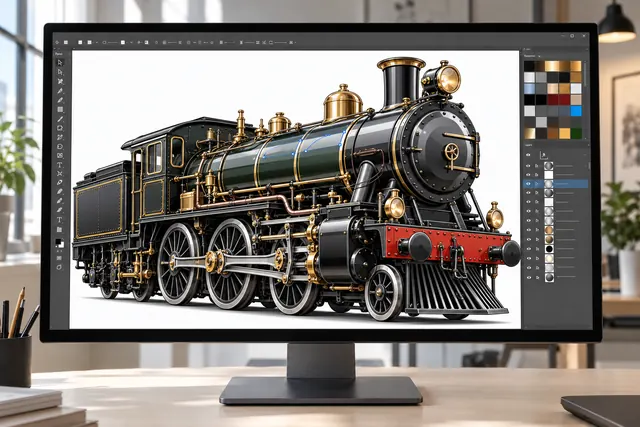 Illustrator Locomotive